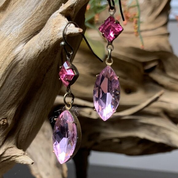 Swarovski Oval Crystal Dangle Earrings - Picture 7 of 9